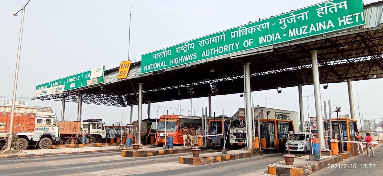 Toll for heavy vehicles hiked by 5 to 10 Rupees.