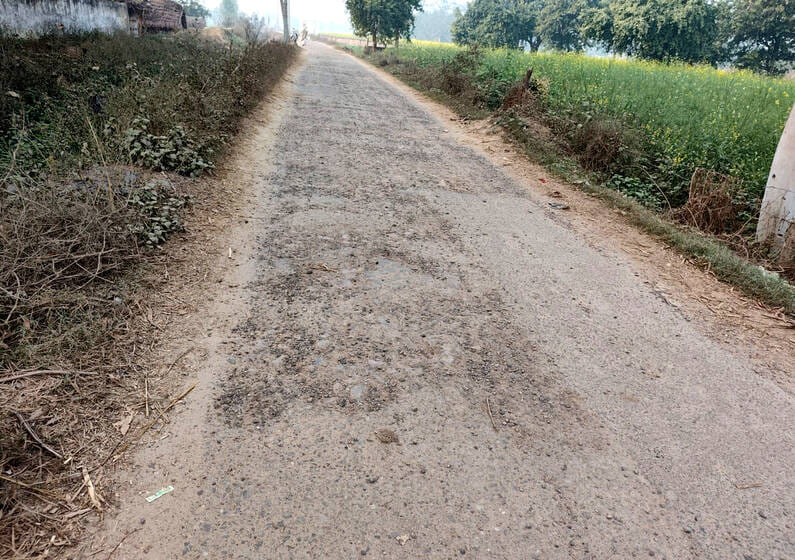 The dilapidated connecting roads have troubled the people of four villages