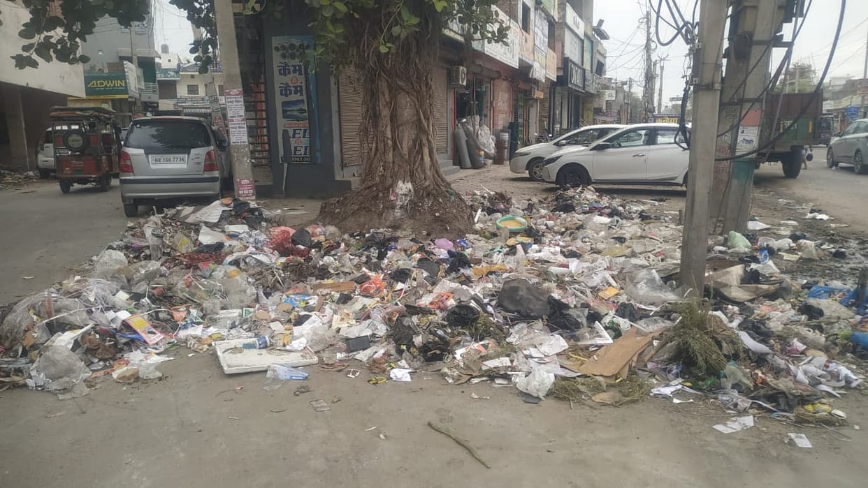 Garbage was lifted from the dumping point in the afternoon.