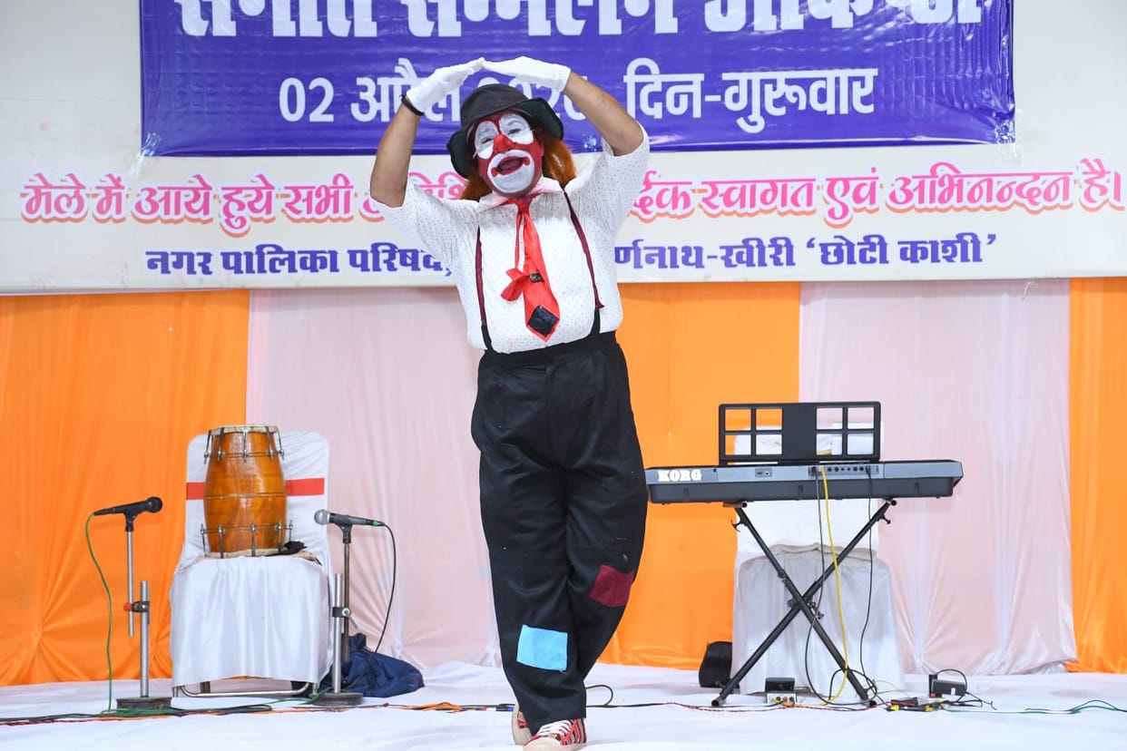 A musical gathering was organised on the stage of Chaitra fair
