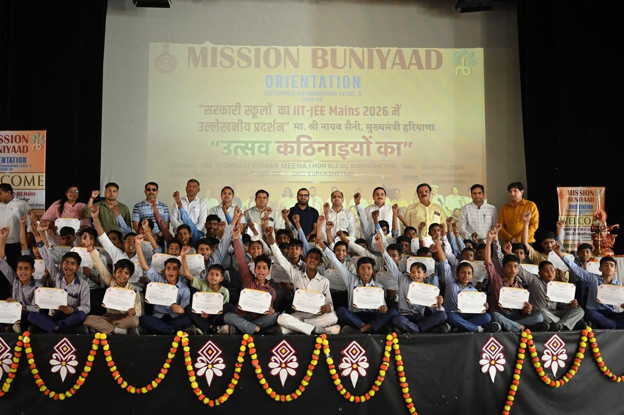 208 students participated in Mission Buniyaad's Level 3 exam, over 900 people were present