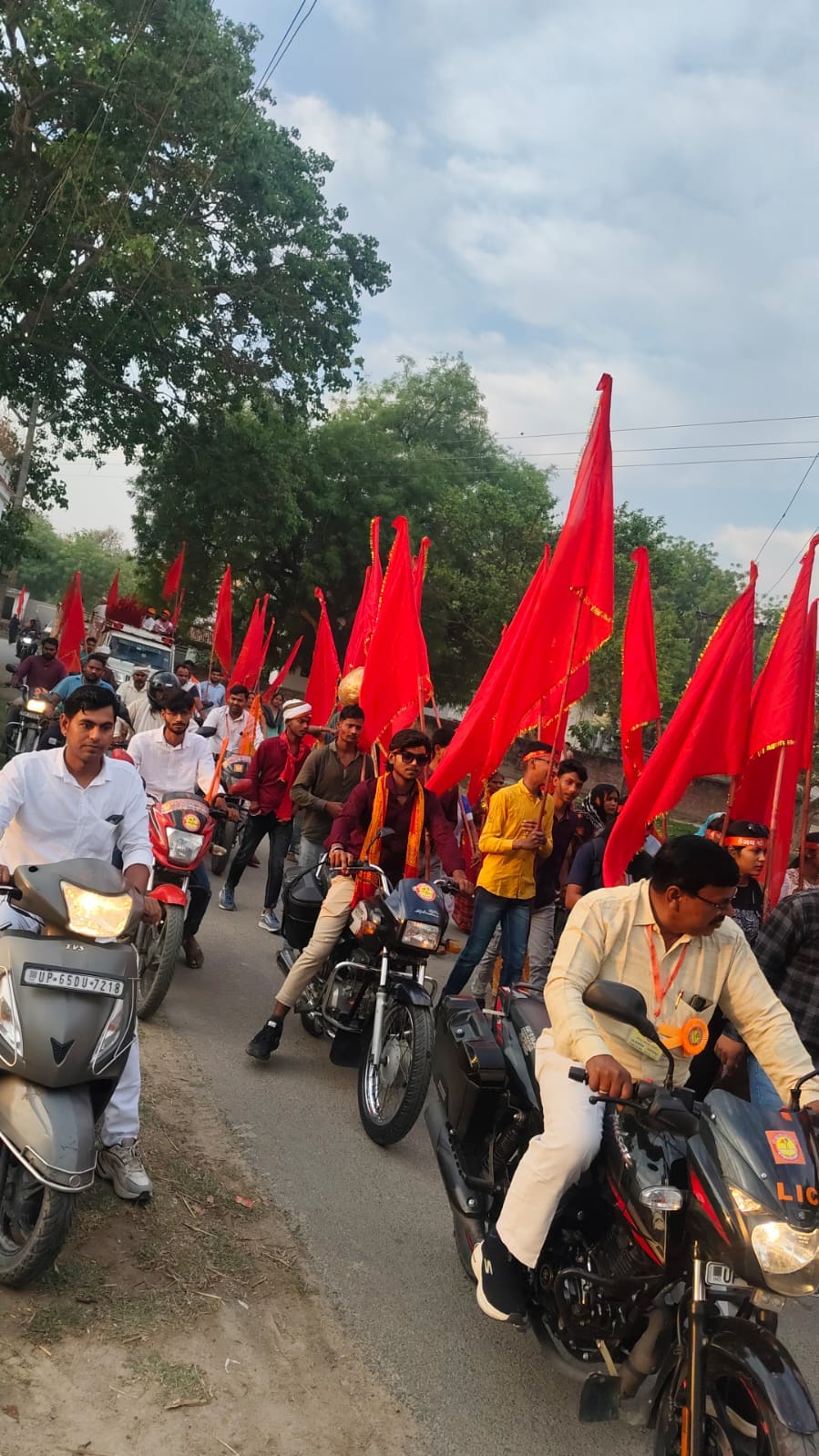 Crowds of devotees gathered at Sankatmochan Temple