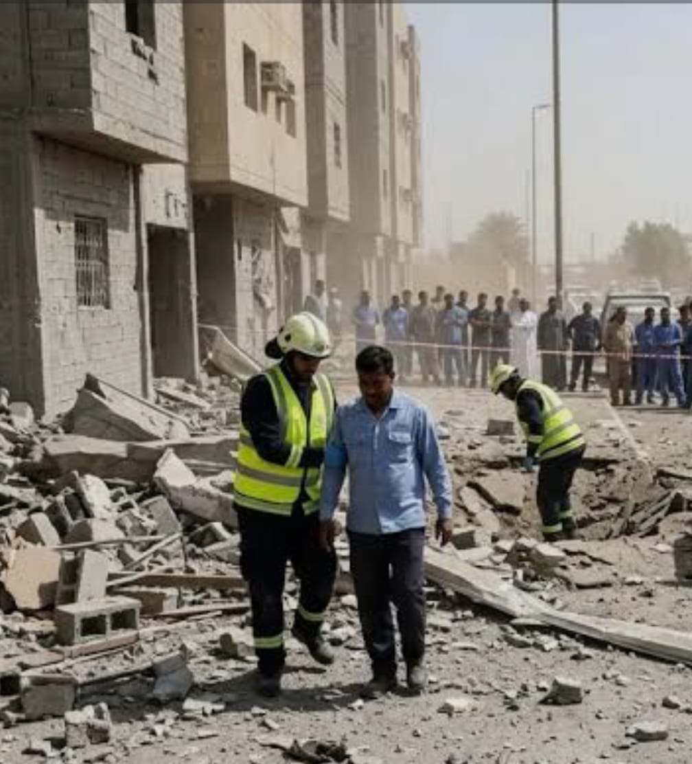 Two young men survive after missile fragments fall on building in Saudi Arabia