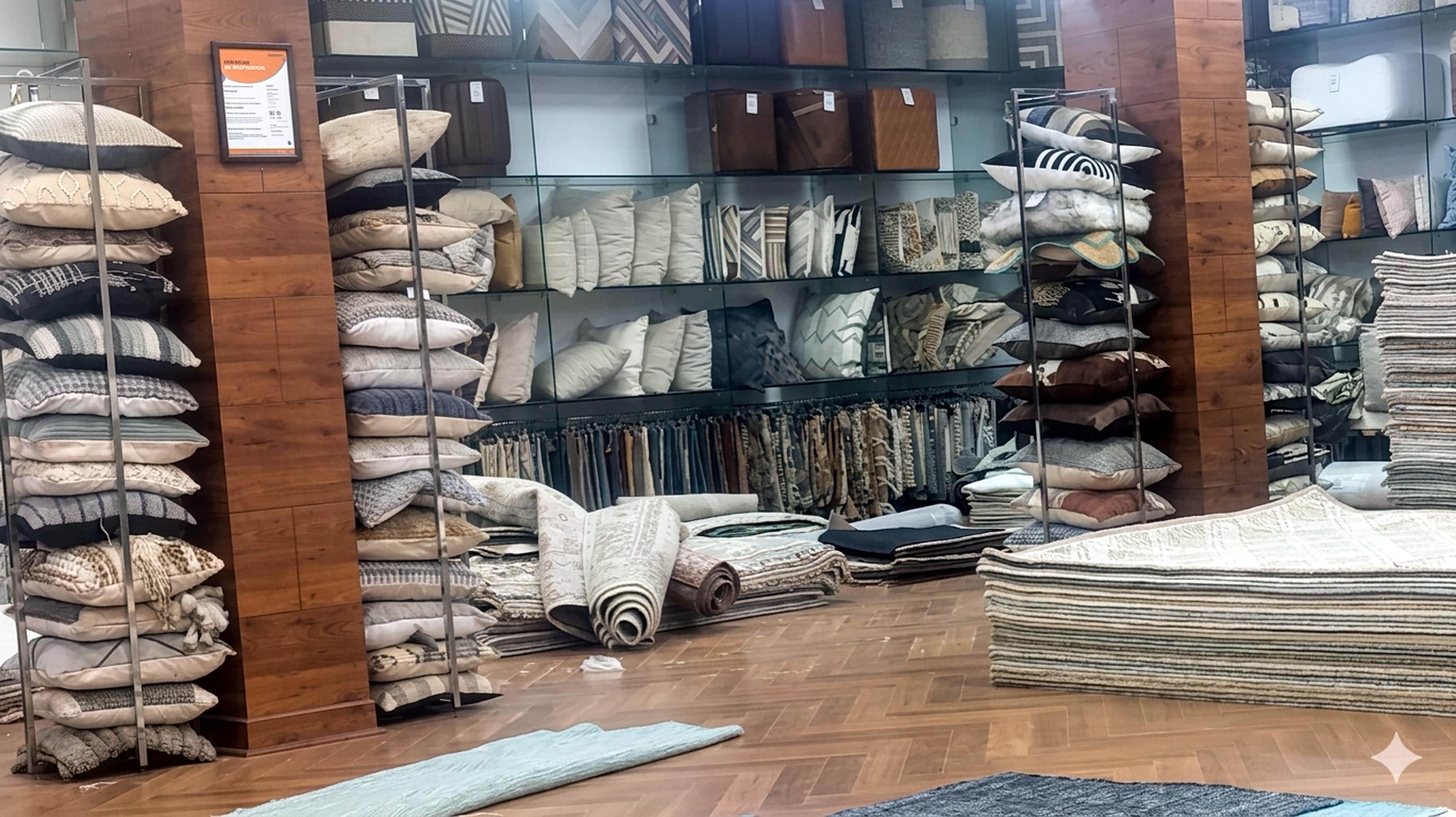 नगर के एक प्रतिष्ठान में सजे हैंडीक्राफ्ट्स उत्पाद। स्रोत-संवाद