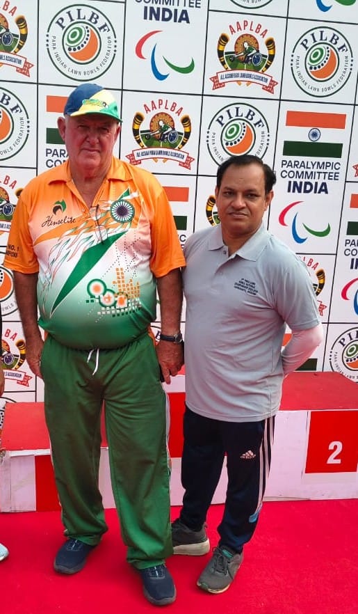 Vikas Narwal of Kathura won two gold medals in the National Para Lawn Bowls Championship.