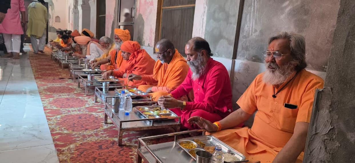 After 26 years, a feast was organised on the occasion of Hanuman Jayanti.