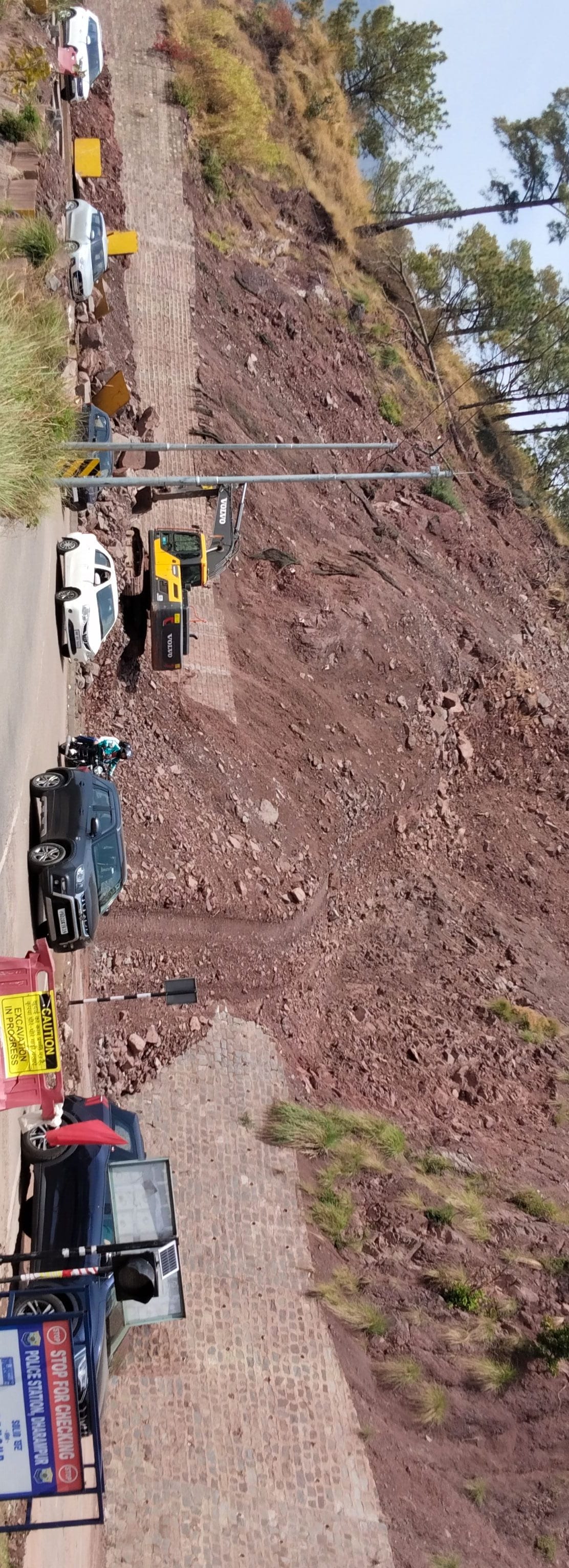 Travel will be safe, work to remove debris from the hills has started.