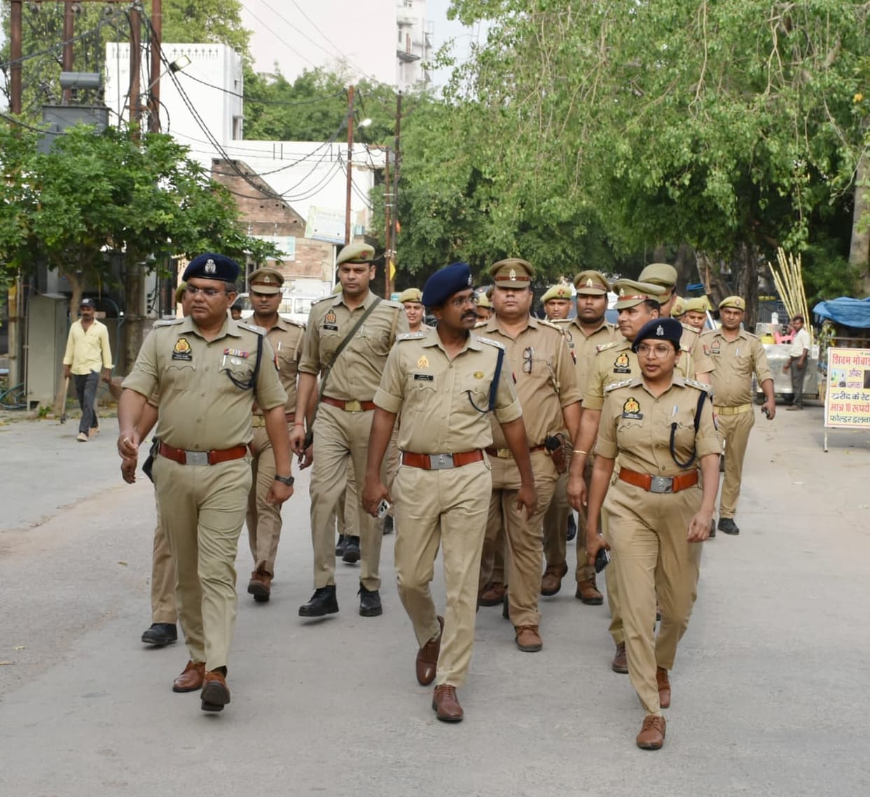 SSP did foot patrol in the city for security