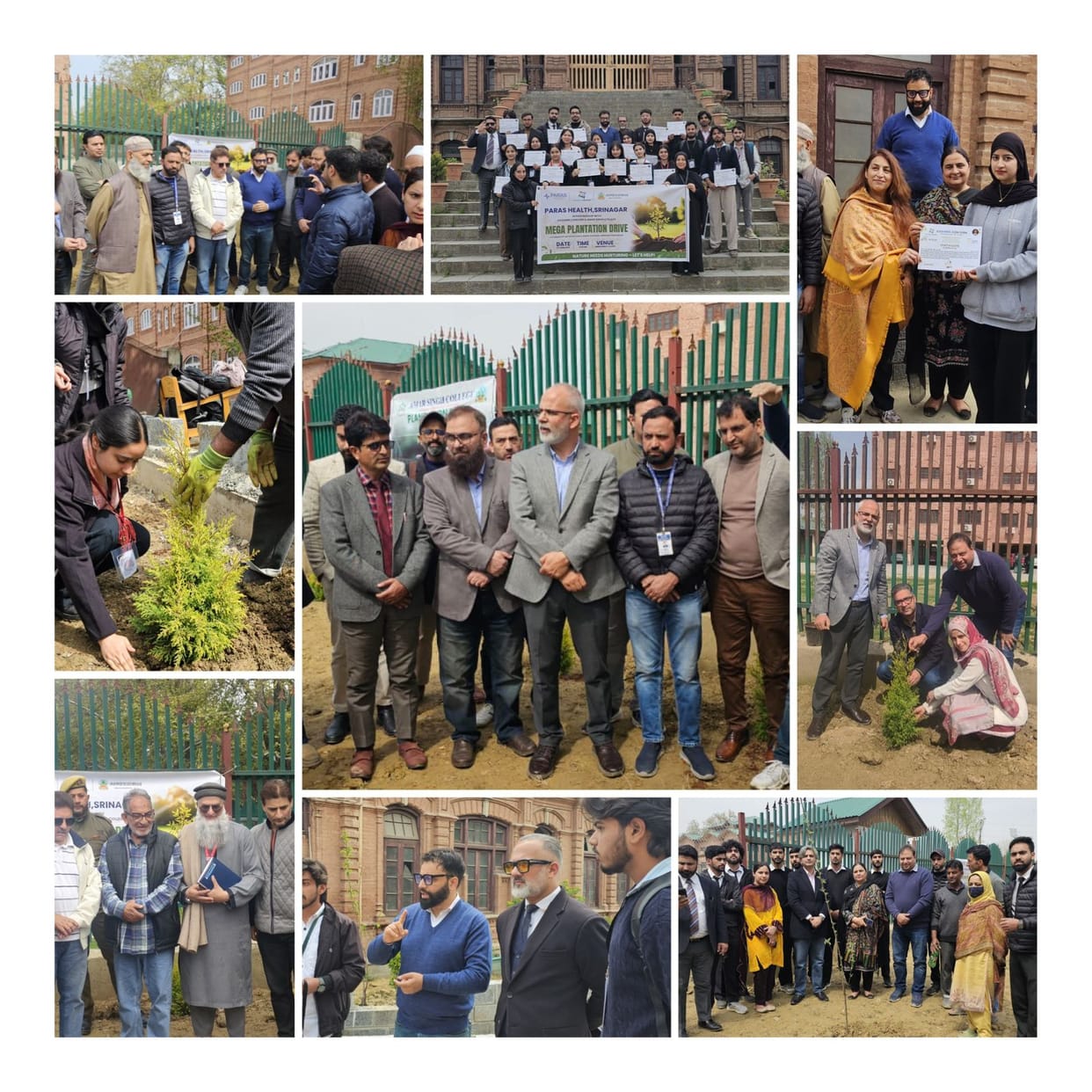 Srinagar, Amar Singh College, Mega Tree Plantation