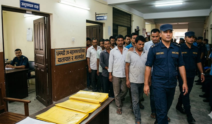 12 middlemen arrested from cargo and transport office in Nepal