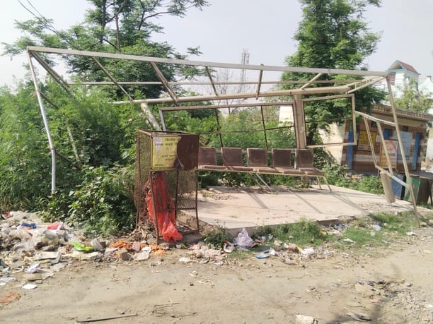 Amargarh's passenger waiting room has become dilapidated due to lack of maintenance