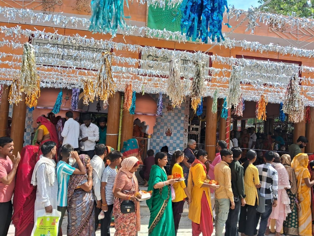 The Chaiti Fair has commenced at the historic Goddess temples of Wazirganj and Kakoda.