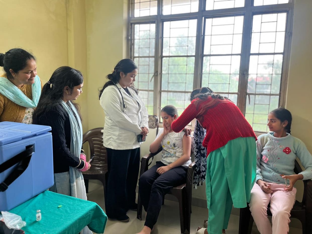 Protection against cervical cancer: 249 adolescent girls received the HPV vaccine