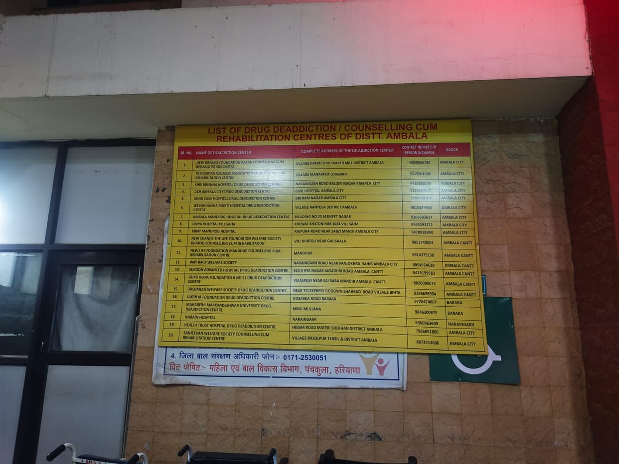 The Health Department launched a major crackdown on drug abuse, posting a list of 20 legal drug centers in hospitals and courts.