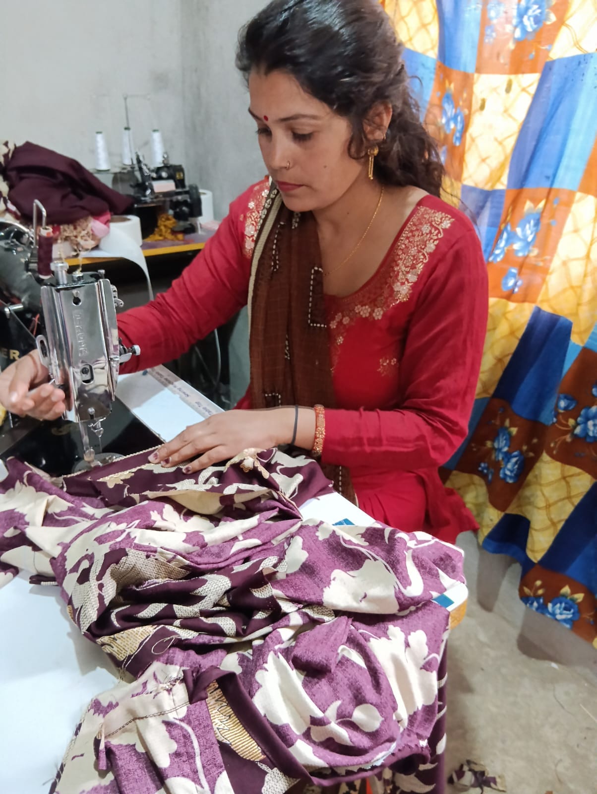 Sewing and embroidery strengthened the financial situation