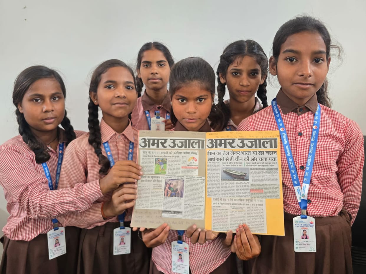 PM-SHRI students created a scrapbook using newspaper reports