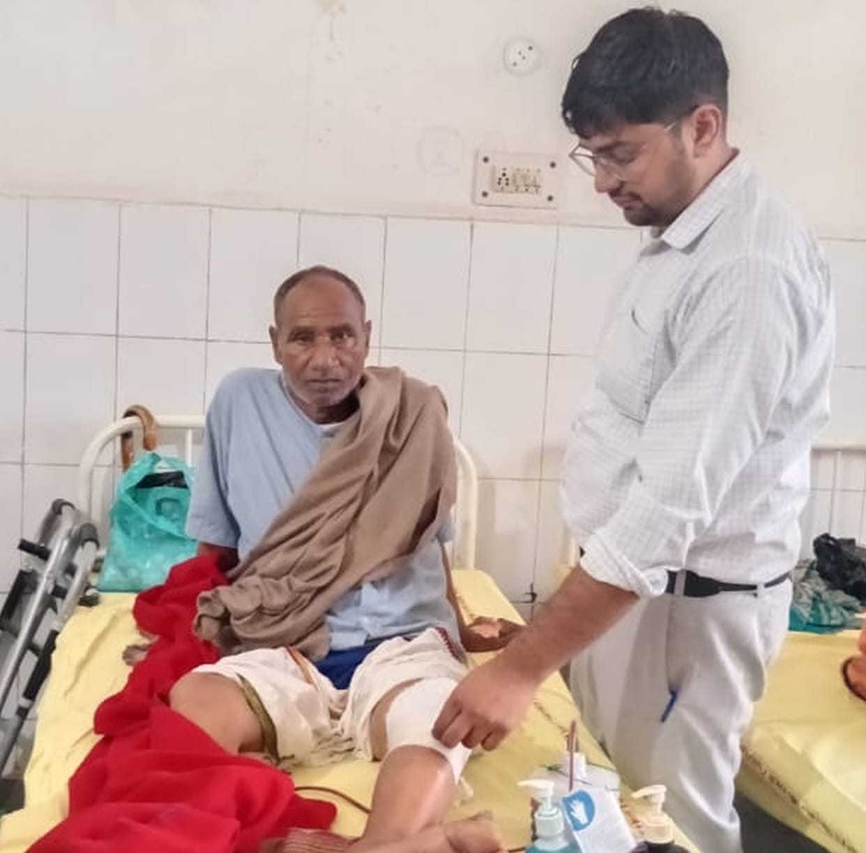 Knee Surgery Performed for the Second Time at Mahendragarh Civil Hospital