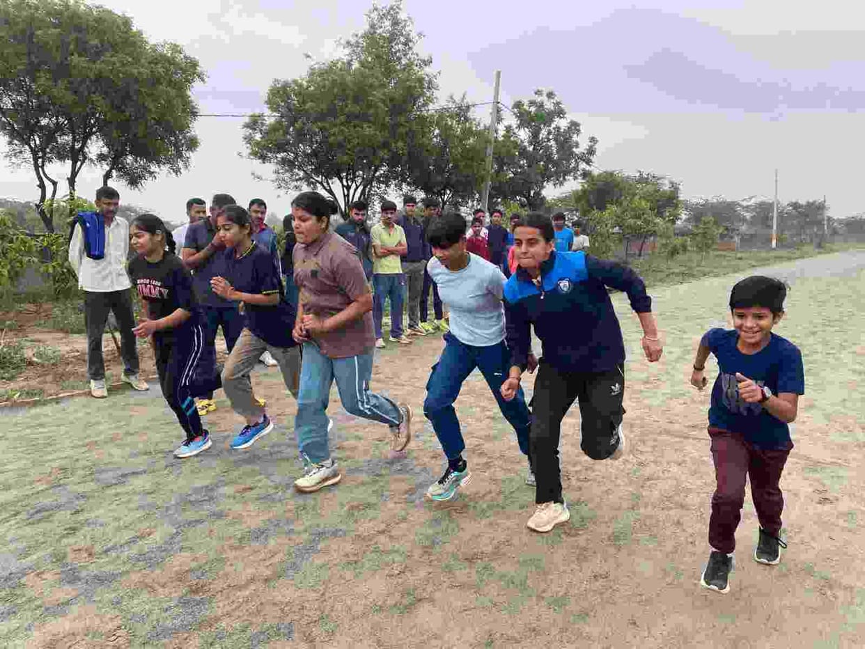 Players showed their strength in the trials for Athletics Nursery