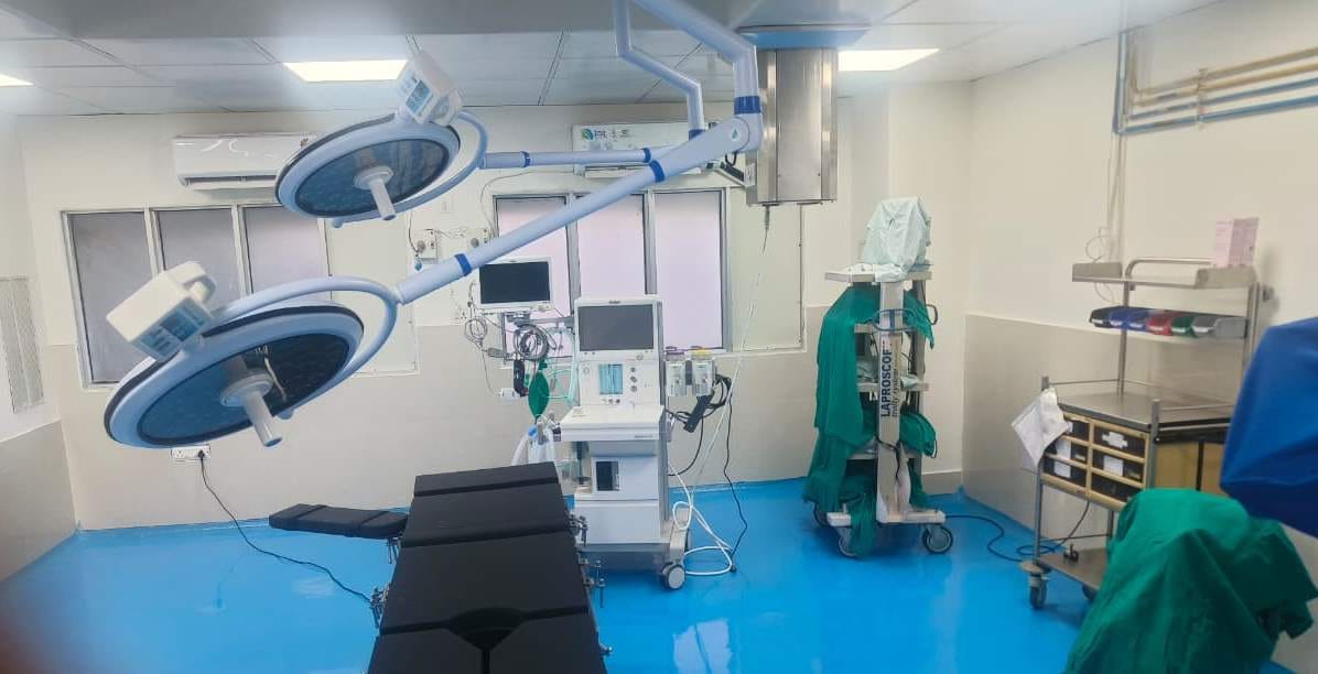 The capacity of the operation theatre of the district hospital has been doubled.