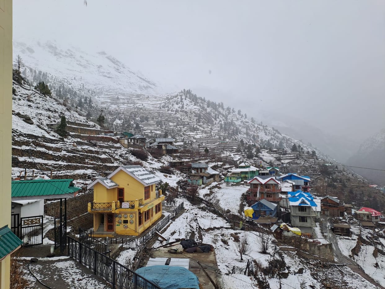 Snowfall on the peaks, and hailstorms in the lower regions.

Flowering damage