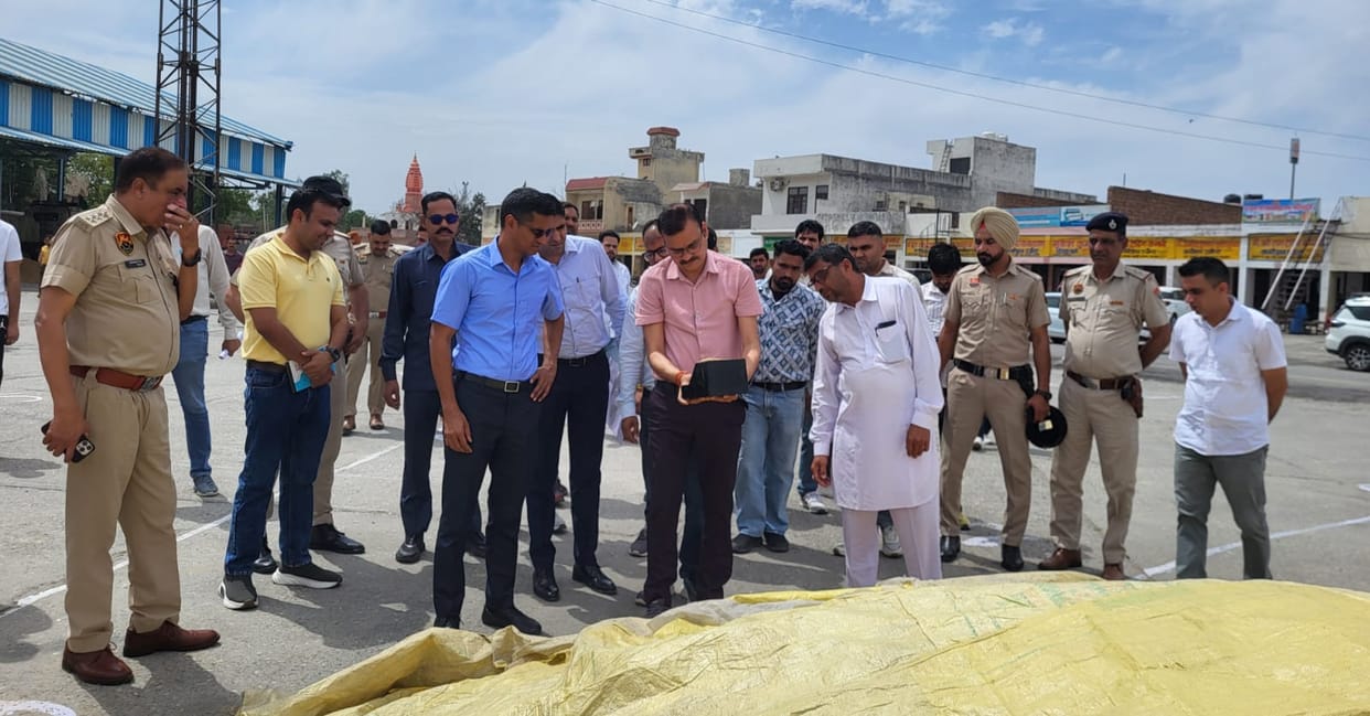 DC took stock of the arrangements at Assandh Mandi