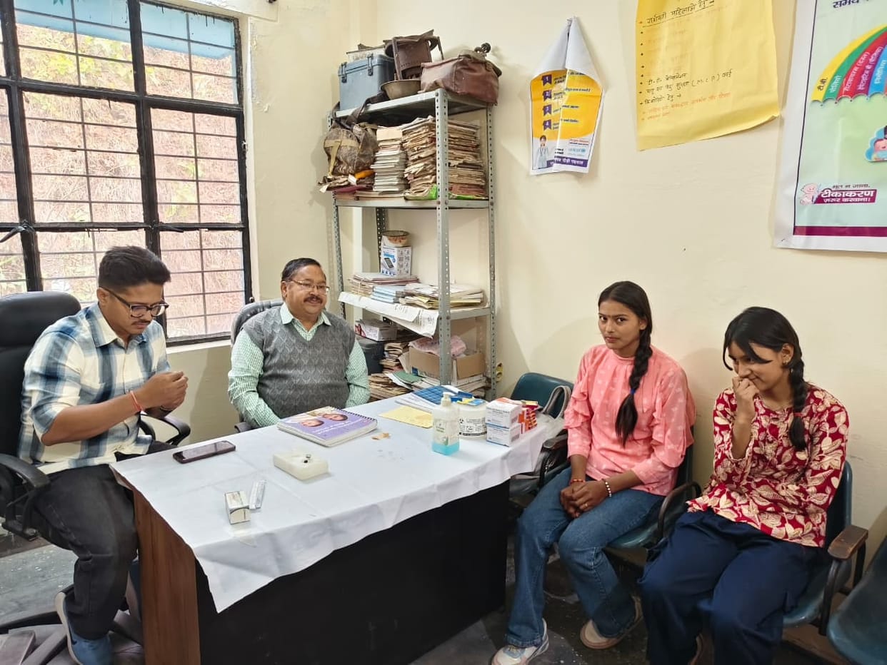 HPV vaccination started at CHC Yamkeshwar