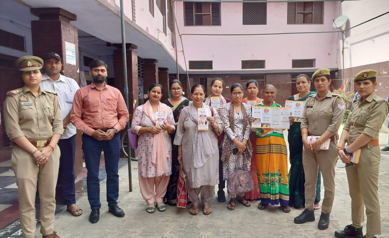 Safety related information was given to girl students and women.