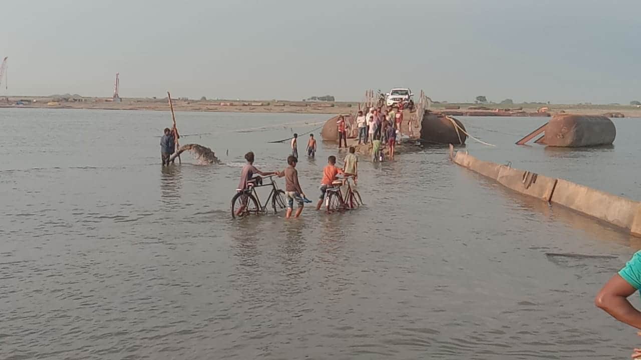 टूटा नवनिर्मित विंध्याचल हरसिंगपुर पीपा पुल, संवाद