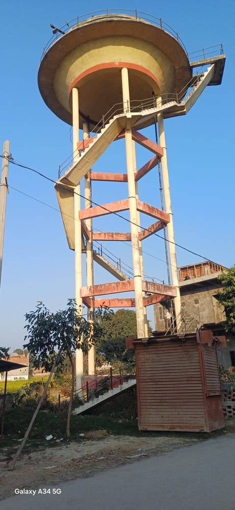 Overhead tank ready, water supply suspended due to non-handover