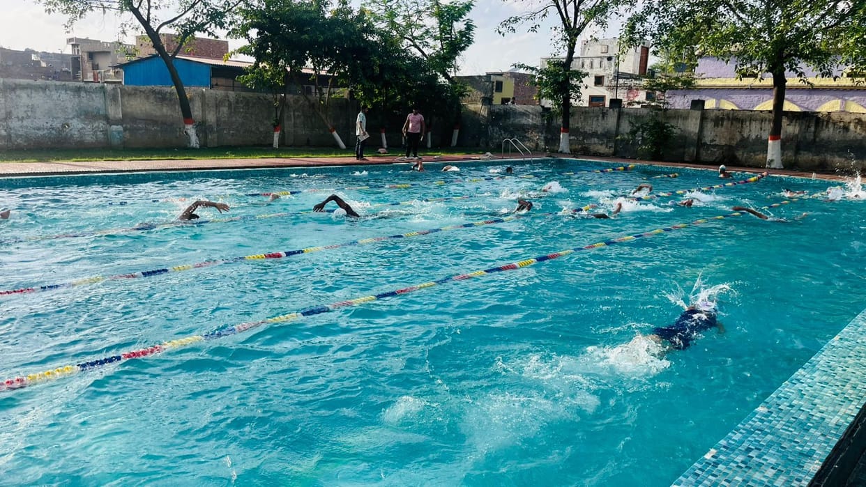 Swimming Nursery Trials Conclude at Ramrai School; 25 Players Selected