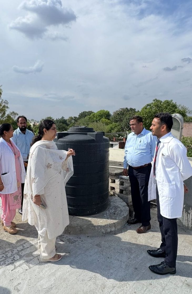 CMO Inspects Water Tanks at Safidon Hospital