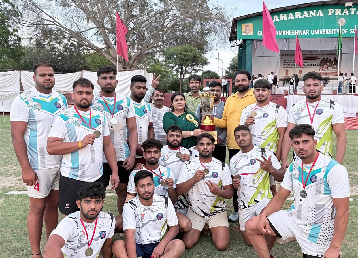 MDU's Kabaddi team became runner-up in the All Inter University TournamentMDU's Kabaddi team became runner-up in the All Inter University Tournament