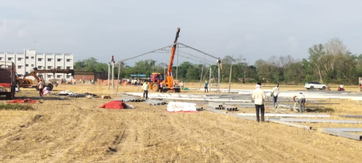 Preparations for the CM's possible visit are in full swing, a helipad will be built in Chandan Chowki