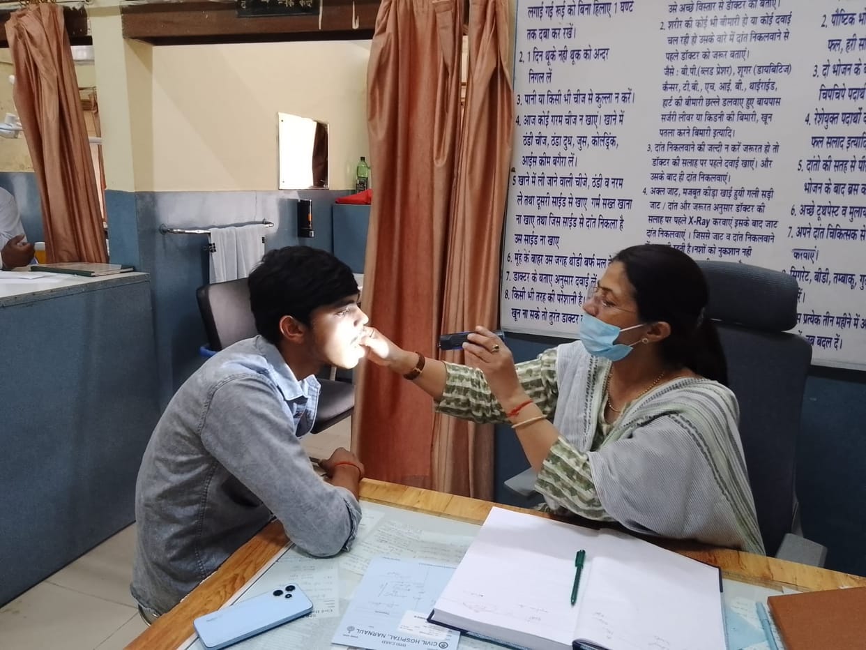 narnaul dental problems youth gutkha junk food health issue