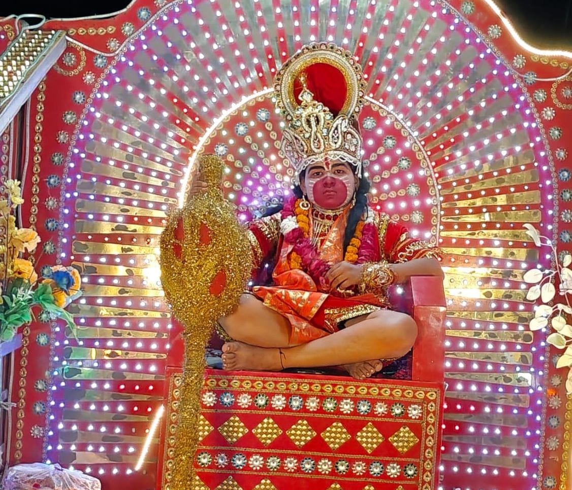 Hanuman Janmotsav procession taken out with great pomp in Amanpur