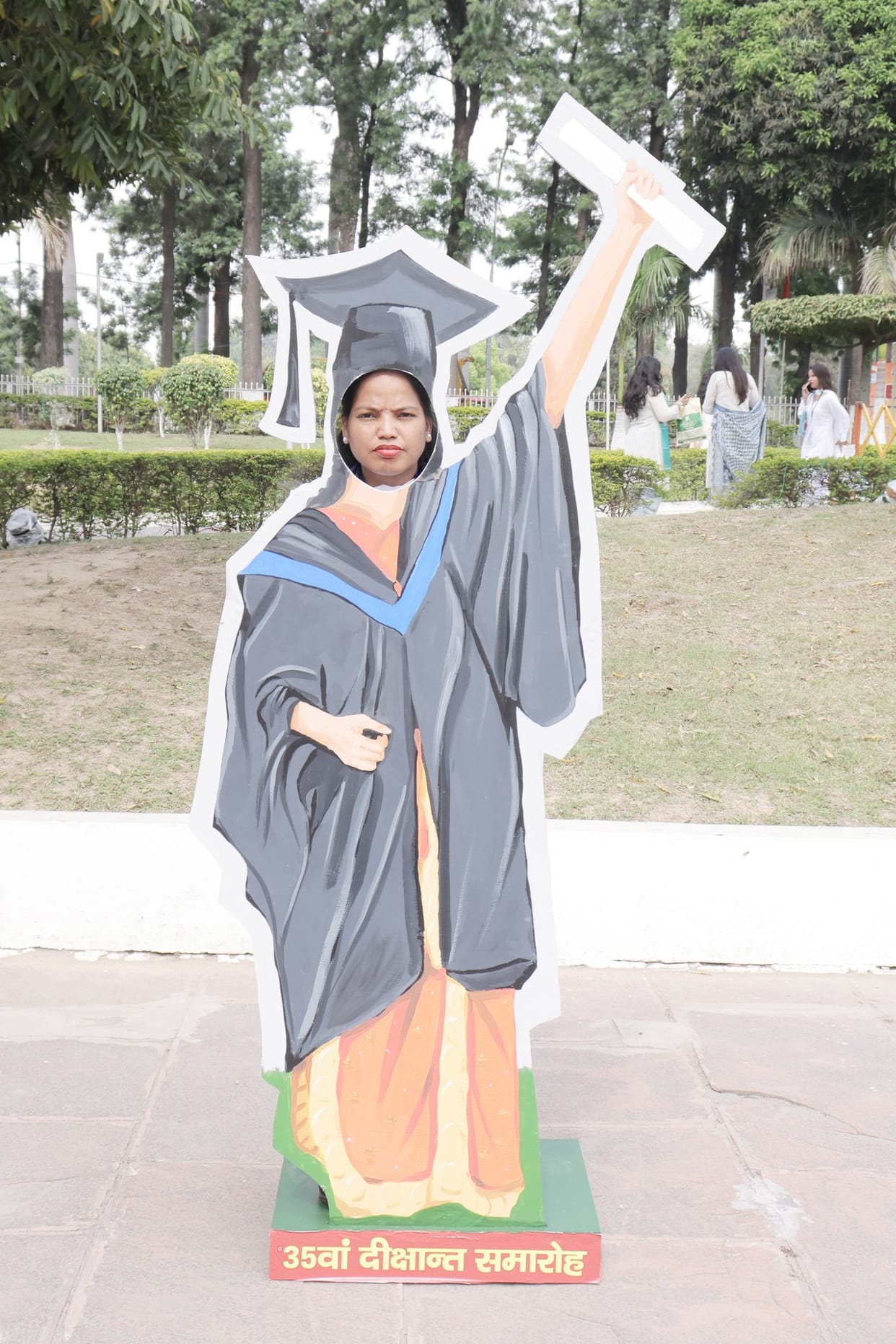 Selfie point became the center of attraction in the convocation ceremony