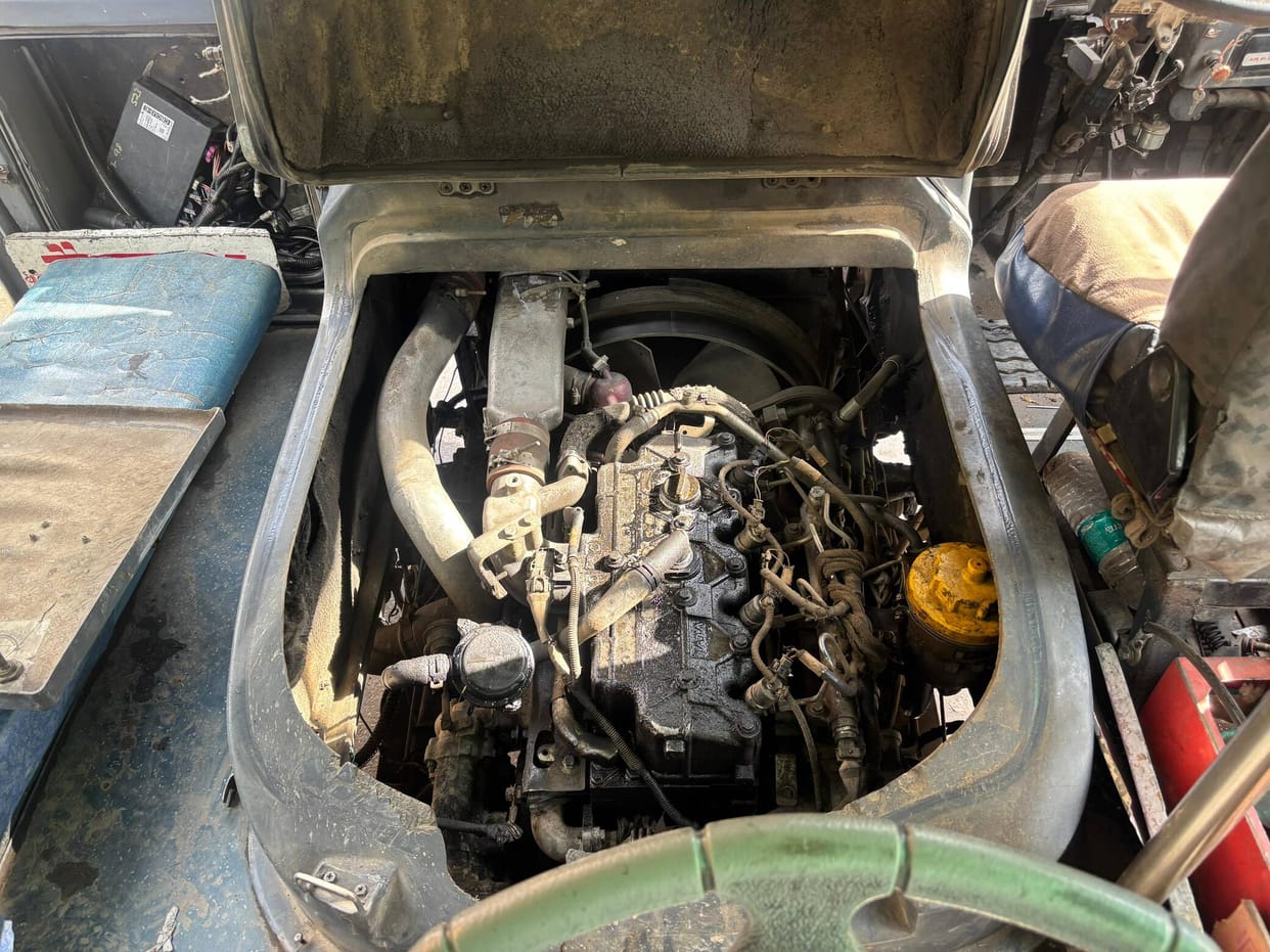 HRTC bus engine catches fire in Ladbhadol, passengers have a narrow escape