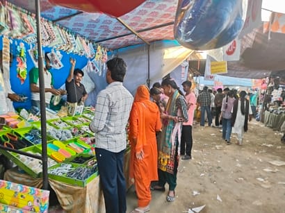 After the fitness certificate, the swings started functioning once again, the fair regained its charm.