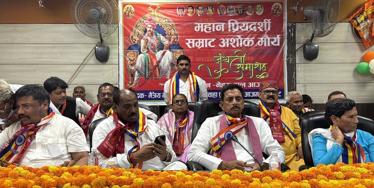 Procession taken out on the birth anniversary of Emperor Ashoka Maurya