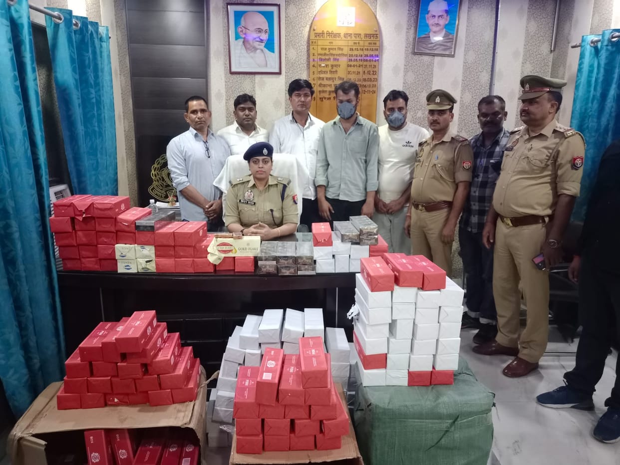 They were bringing banned cigarettes worth Rs 10 lakh from Delhi in a car