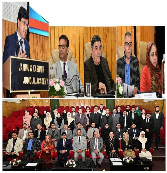 श्रीनगर में लगी न्यायाधीशों की कार्यशाला। स्रोत आयोजक