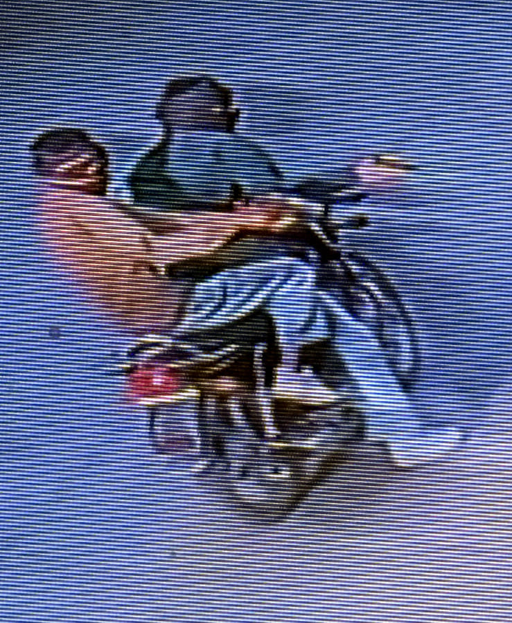 Bike riders opened fire at a mobile shop.