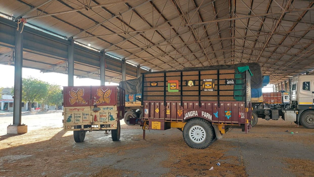 In Narwana, farmers got their gate passes cut and did not allow their crops to be unloaded.