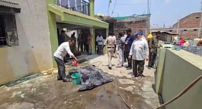 Rajnandgaon Massive Fire Breaks Out Suddenly at Police Constable House