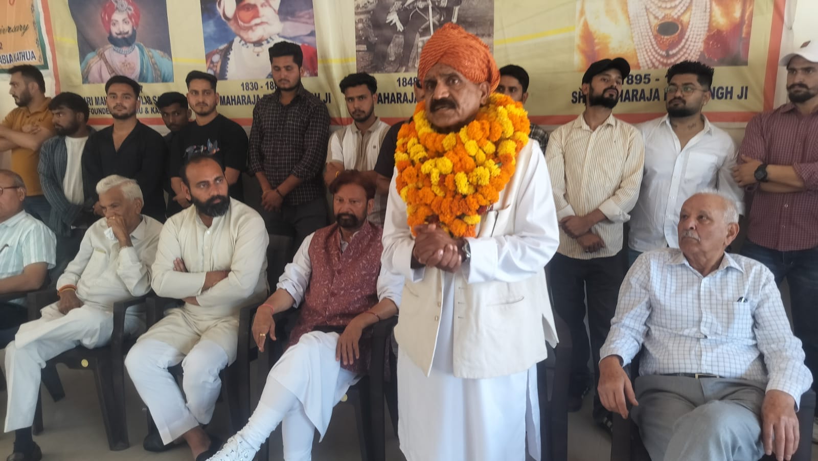 अमर क्षत्रिय राजपूत सभा का जिला प्रधान चुने जाने के बाद सभी का आभार जताते जतिंदर सिंह पप्पू। सं