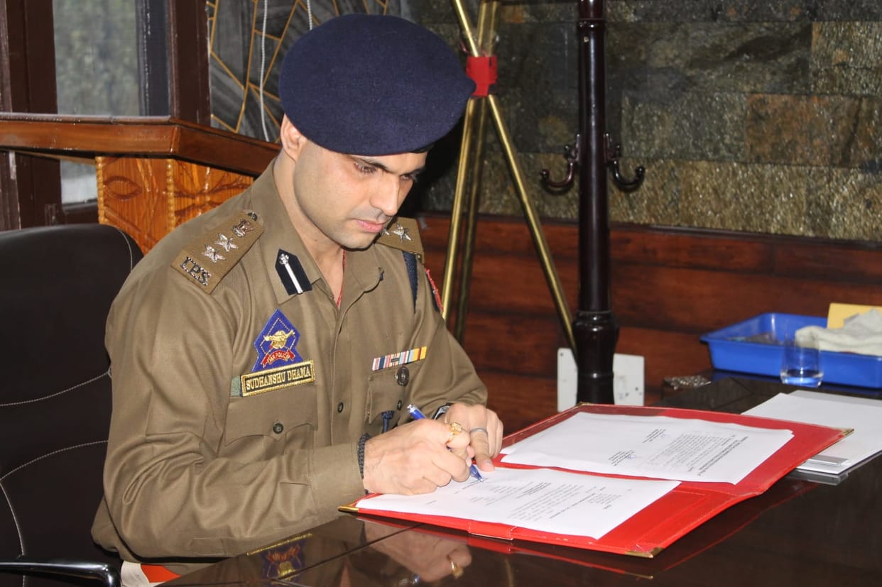 Srinagar, Sudhanshu Dhama, Taken Charge, SSP Gandherbal