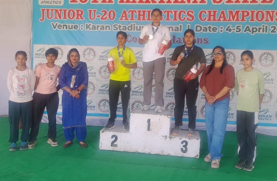 Players from the district won 17 medals, including six gold, in the Haryana State Junior Athletics Championship.