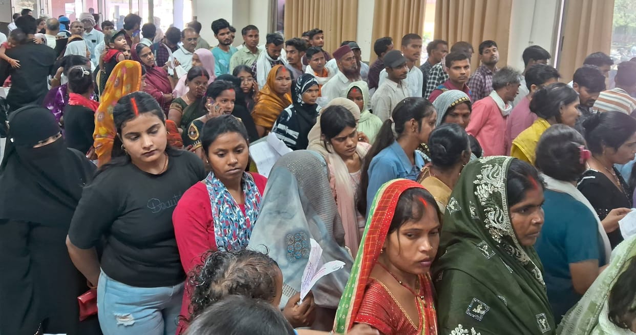 Few doctors, long lines, pain in the pursuit of medicine