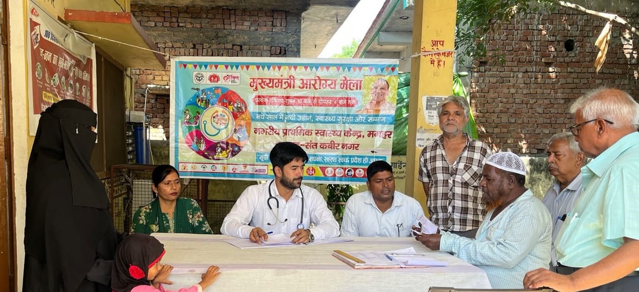 Public Health Fair: Patients arrived with problems of diabetes, breathing problems, stomach pain and skin diseases.