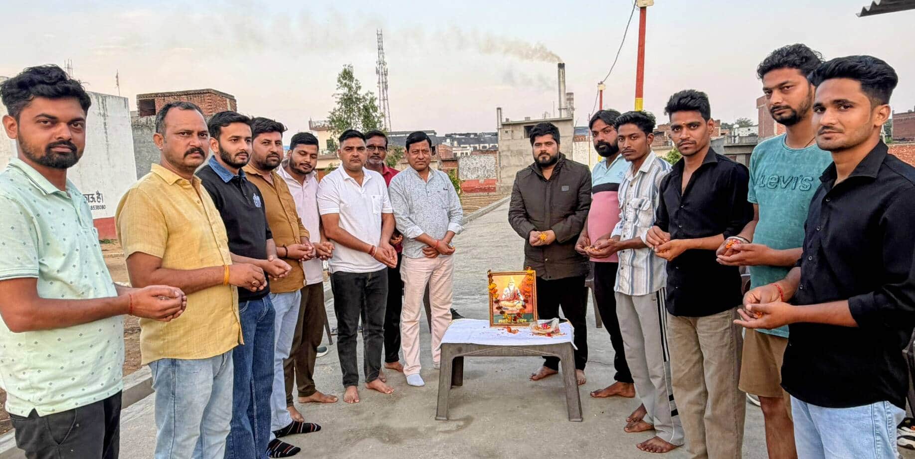 महर्षि कश्यप जी की जयंती मनाते हुए। (स्त्रोत ग्रामीण) मवाना।